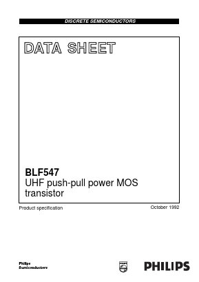 BLF547 Datasheet PDF Philips Electronics
