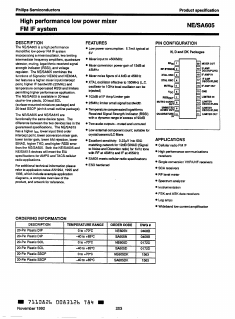 NE605 Datasheet PDF Philips Electronics