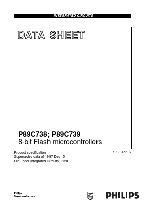 P89C738ABB Datasheet PDF Philips Electronics