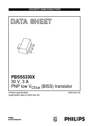 PBSS5330X Datasheet PDF Philips Electronics