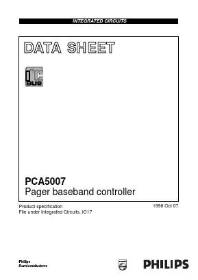 PCA5007 Datasheet PDF Philips Electronics