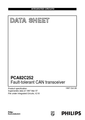 PCA82C252 Datasheet PDF Philips Electronics