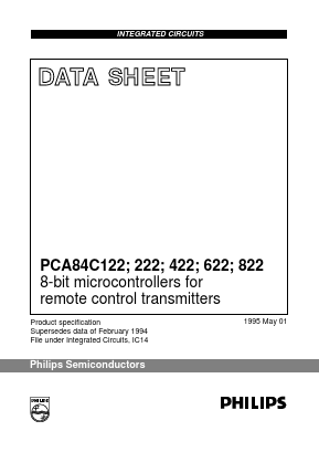PCA84C822 Datasheet PDF Philips Electronics