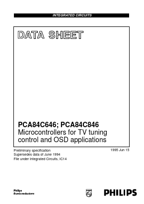PCA84C646P Datasheet PDF Philips Electronics