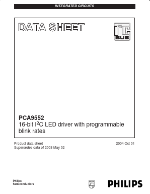 PCA9552 Datasheet PDF Philips Electronics
