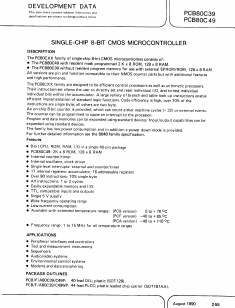 PCBFA80C39 Datasheet PDF Philips Electronics