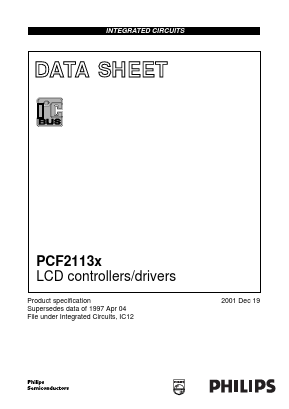 PCF2113DUF4 Datasheet PDF Philips Electronics