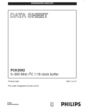 PCK2002 Datasheet PDF Philips Electronics