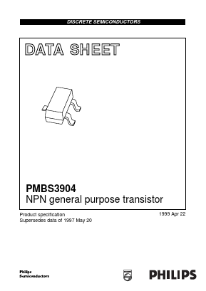 PMBS3904 Datasheet PDF Philips Electronics