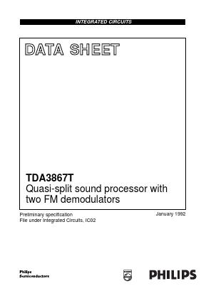 TDA3867T Datasheet PDF Philips Electronics