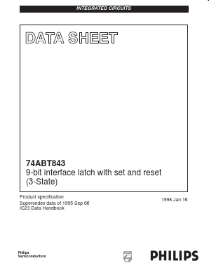 74ABT843N Datasheet PDF Philips Electronics