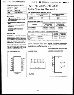 74F280B Datasheet PDF Philips Electronics
