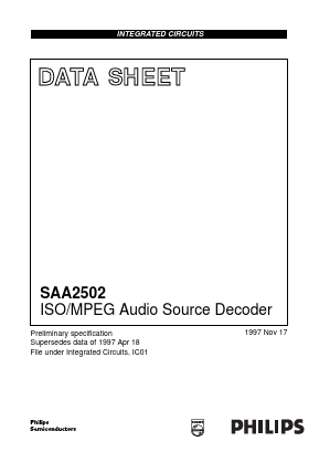 SAA2502 Datasheet PDF Philips Electronics