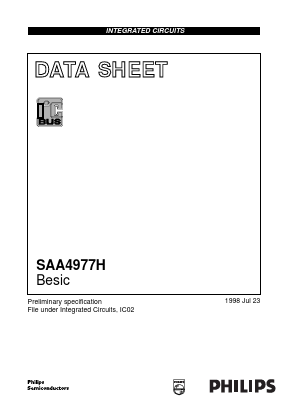 SAA4977H Datasheet PDF Philips Electronics