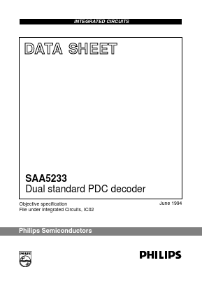 SAA5233T Datasheet PDF Philips Electronics