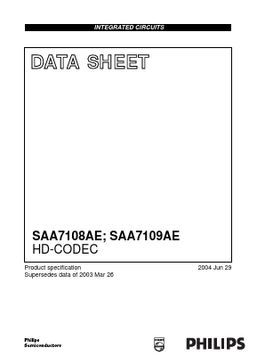 SAA7108A Datasheet PDF Philips Electronics