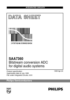 SAA7360GP Datasheet PDF Philips Electronics