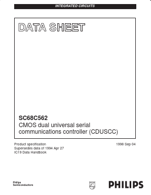 SC68C562C1 Datasheet PDF Philips Electronics