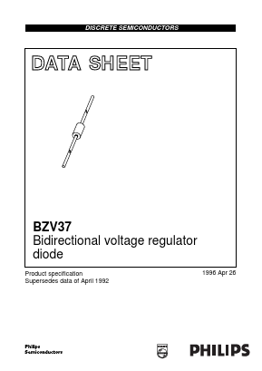 BZV37 Datasheet PDF Philips Electronics