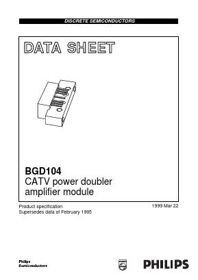BGD104 Datasheet PDF Philips Electronics