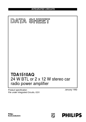 TDA1510 Datasheet PDF Philips Electronics