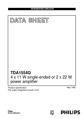 TDA1554 Datasheet PDF Philips Electronics
