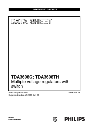TDA3608TH Datasheet PDF Philips Electronics