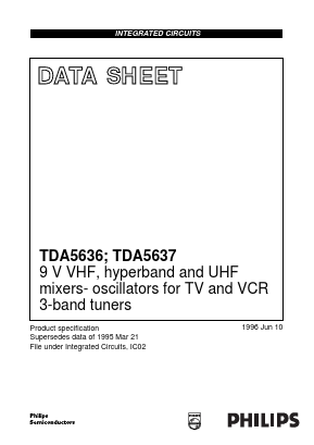 TDA5637 Datasheet PDF Philips Electronics