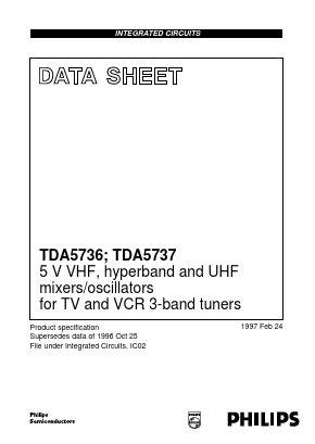 TDA5736M Datasheet PDF Philips Electronics