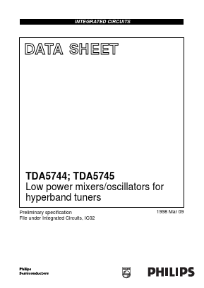 TDA5744TS Datasheet PDF Philips Electronics