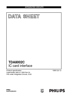 TDA8002CG/C1 Datasheet PDF Philips Electronics