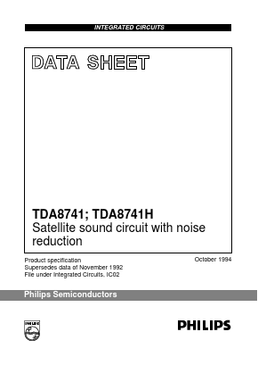 TDA8741H Datasheet PDF Philips Electronics