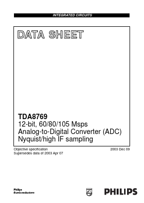TDA8769HW/10 Datasheet PDF Philips Electronics