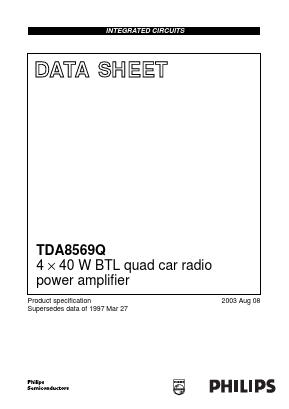 TDA8569 Datasheet PDF Philips Electronics