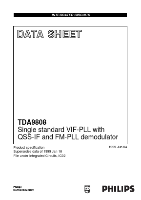 TDA9808 Datasheet PDF Philips Electronics