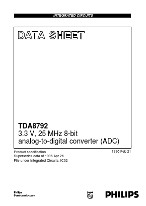 TDA8792 Datasheet PDF Philips Electronics