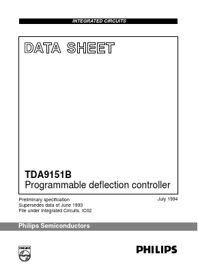 TDA9151B Datasheet PDF Philips Electronics
