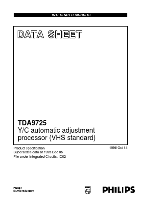 TDA9725/V2 Datasheet PDF Philips Electronics
