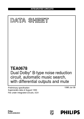 TEA0678 Datasheet PDF Philips Electronics