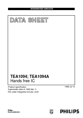 TEA1094A/C1 Datasheet PDF Philips Electronics