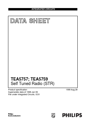 TEA5759H Datasheet PDF Philips Electronics