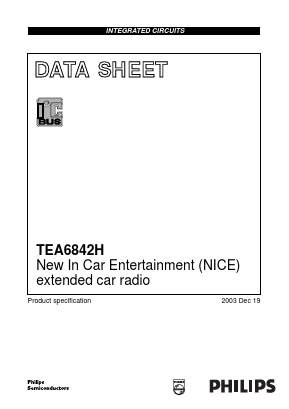TEA6842H Datasheet PDF Philips Electronics