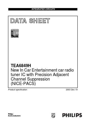 TEA6849H Datasheet PDF Philips Electronics