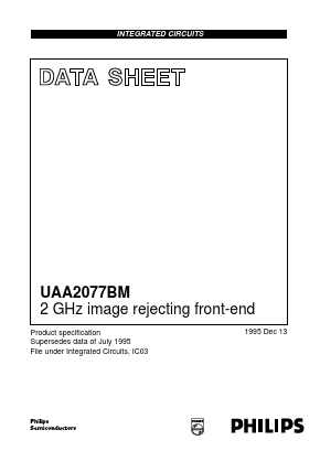 UAA2077 Datasheet PDF Philips Electronics