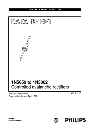 1N5059 Datasheet PDF Philips Electronics