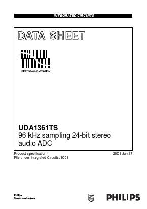 UDA1361TS Datasheet PDF Philips Electronics