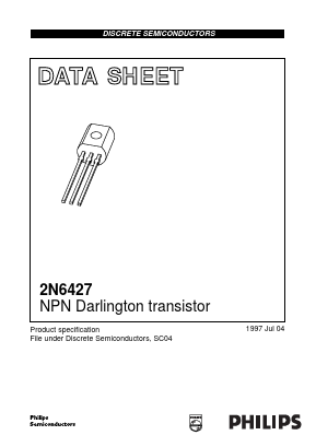 2N6427 Datasheet PDF Philips Electronics