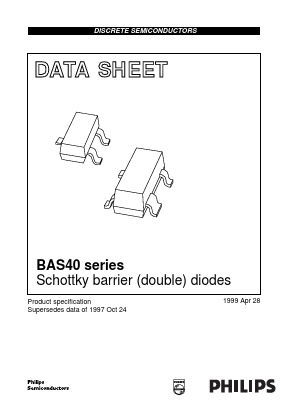BAS40 Datasheet PDF Philips Electronics