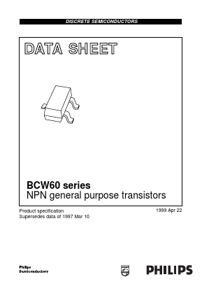 BCW60D Datasheet PDF Philips Electronics
