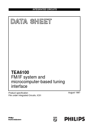 TEA6100 Datasheet PDF Philips Electronics